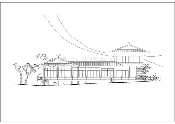 某地方小品游园建筑设计全套施工图-图二