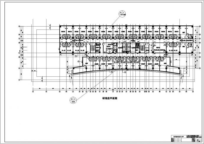 酒店的楼层平面CAD设计图纸_图1