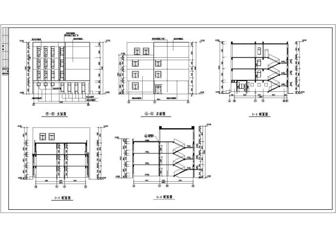 某园林式高档小学全套建筑设计施工图_图1