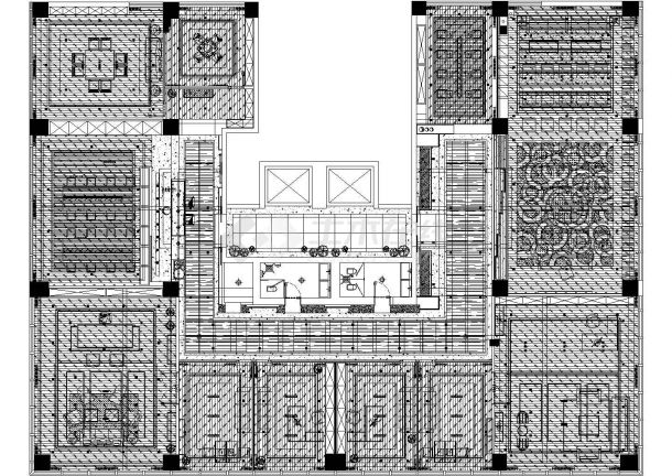 混搭--黄海城市花园七层办公建筑施工图+效果图-图一