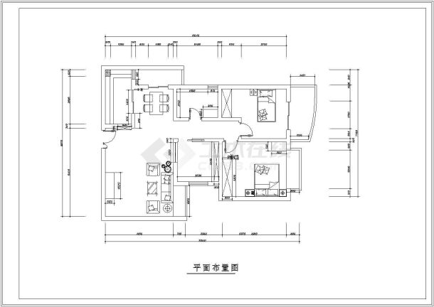 经典室内家装精选cad方案施工图纸-图一