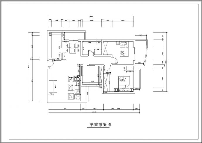 经典室内家装精选cad方案施工图纸_图1