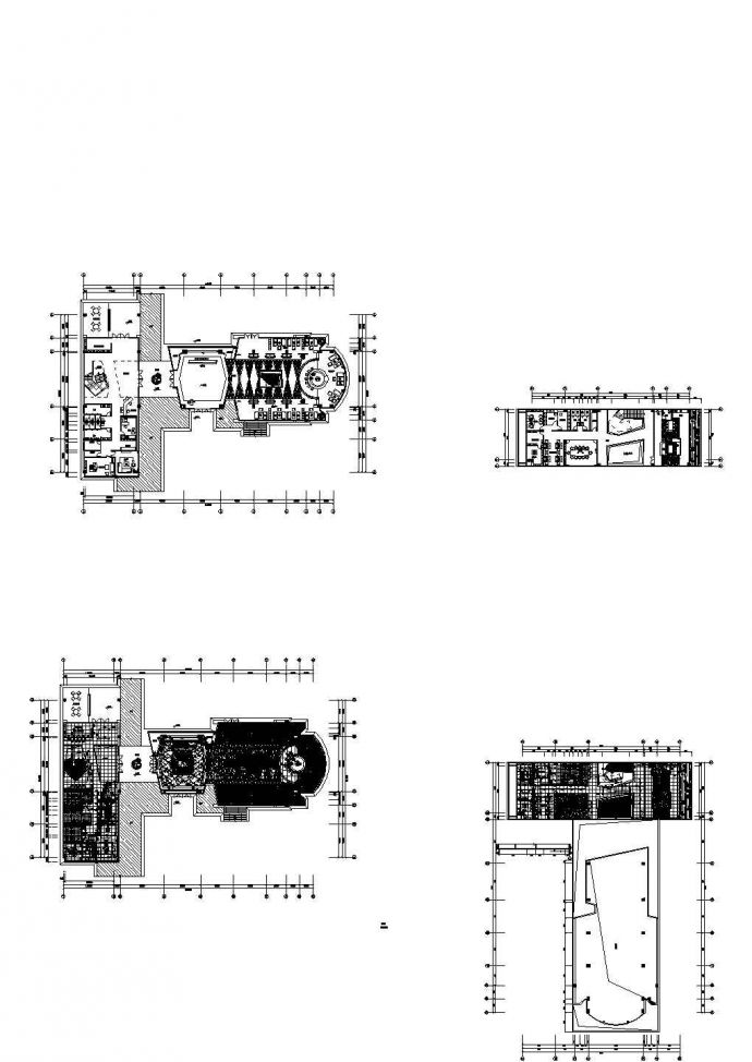 上城国际售楼部装修设计施工图（含效果图）_图1