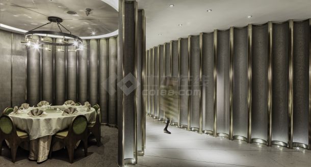 豪华经典的额香港潮州餐厅装修实景图-图二