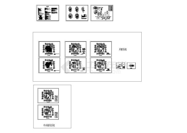 二层别墅地暖及新风系统设计全套施工图-图一