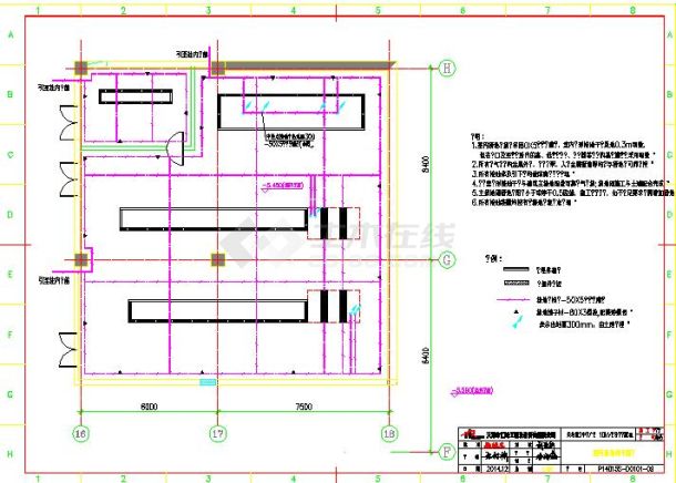 10千伏变电站建筑施工参考cad图-图二