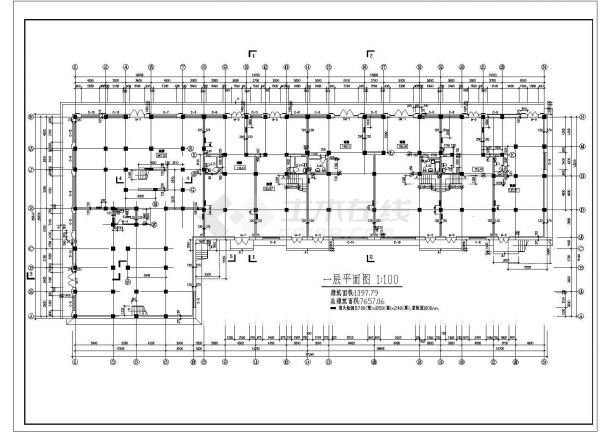 某多层农村综合商住楼建筑设计方案图-图一