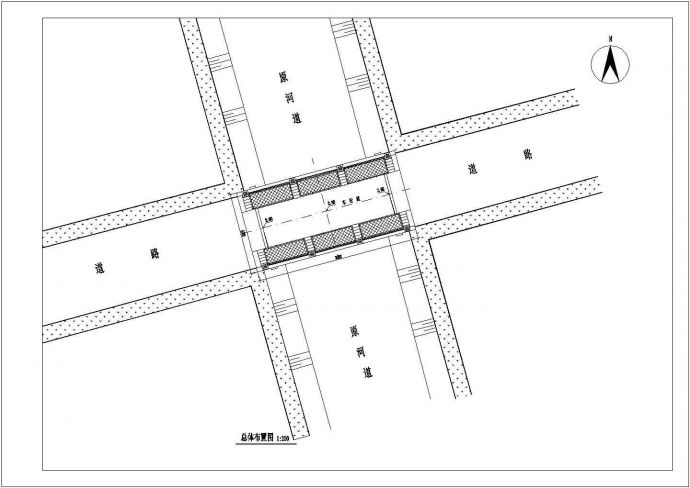 公路单跨梁桥建筑全套施工CAD图_图1