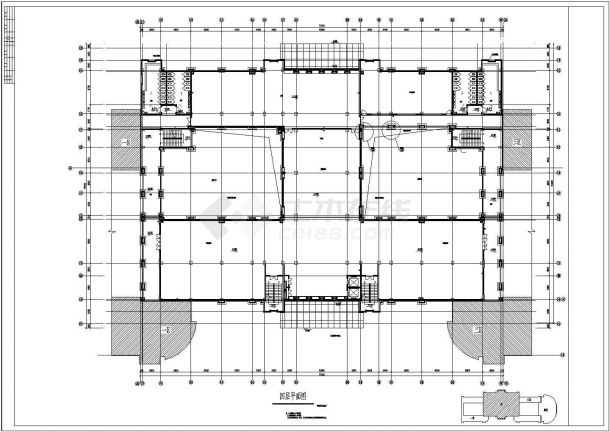 某地山村简单小学教学楼设计建筑施工图-图一