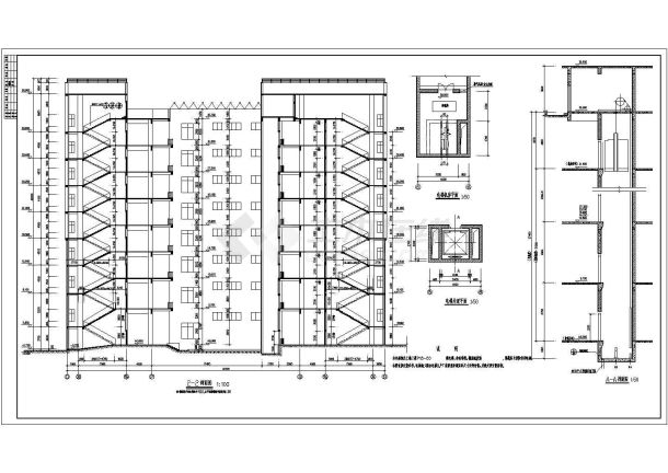 某地教学楼建筑全套施工图（共20张）-图二