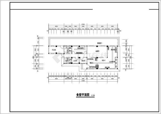 某地农村小型中学建筑设计施工全图-图二