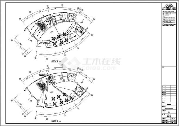 售楼处电气cad图纸（共3张）-图一