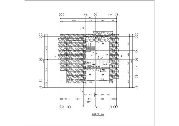 某地区三层小别墅建筑CAD设计图纸-图一