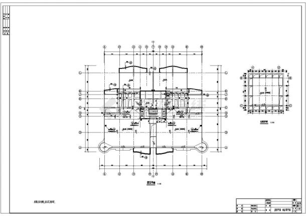 某地区高层单身公寓建筑CAD建筑设计图纸-图一