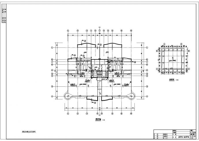某地区高层单身公寓建筑CAD建筑设计图纸_图1