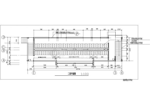 某两层公厕建筑施工图（含效果图9张）-图二