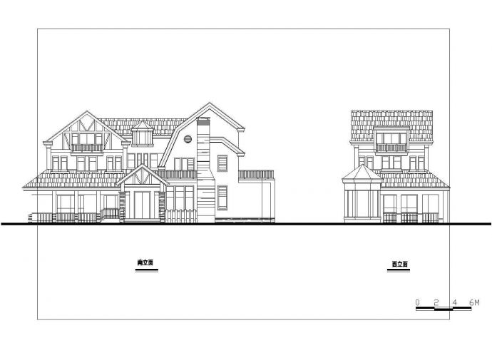 某地区别墅的方案CAD建筑设计图纸_图1