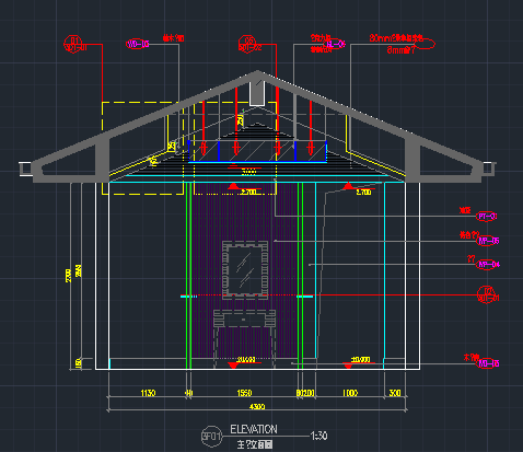 某地大型别墅主卧装饰CAD设计图_图1