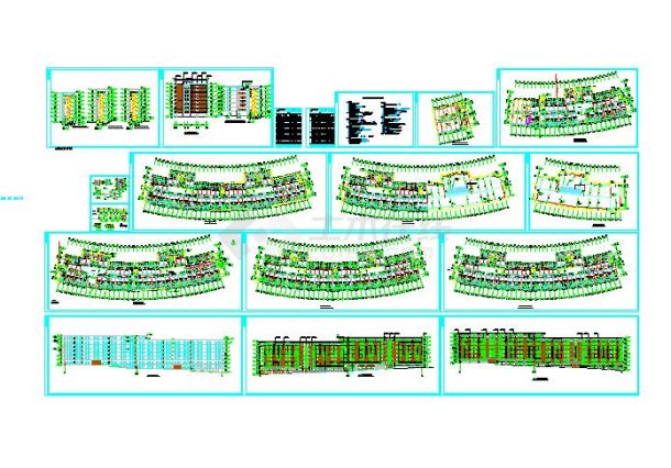 某地区小型学生公寓E栋建筑cad施工图-图一