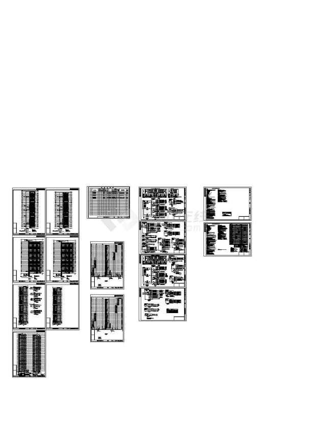 高层住宅楼电气设计系统图-图一