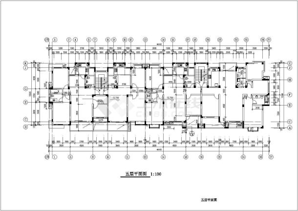 某地方6层住宅楼建筑设计施工全图-图二