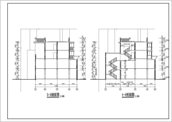 某地区精品多层住宅建筑施工CAD建筑设计图纸_图1