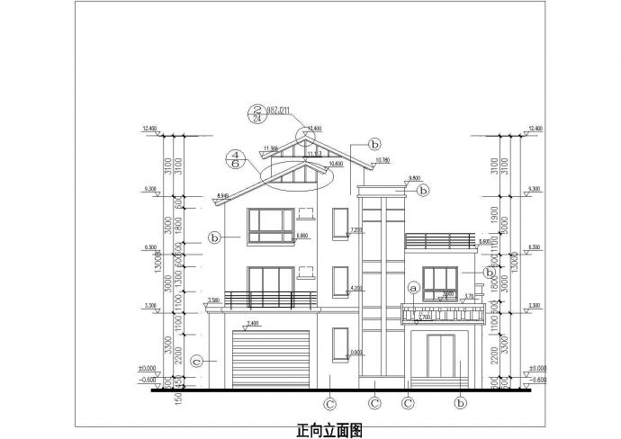 某地区别墅平立剖CAD建筑设计图纸_图1