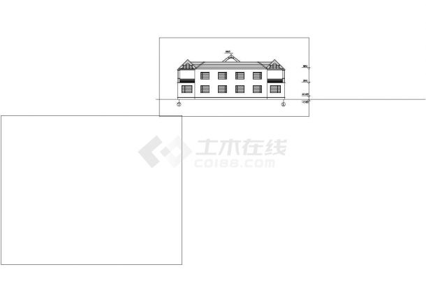 某地区二层别墅方案设计CAD建筑设计图纸-图二