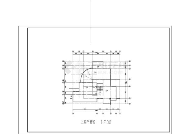 某二号别墅建筑施工图纸（共8张）-图二