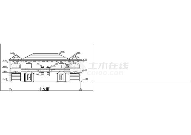 某地区某精品二层别墅方案设计CAD建筑设计图纸-图一