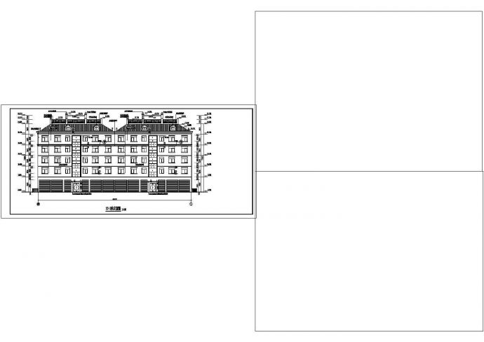 某地6层砖混结构商住楼施工设计全图_图1