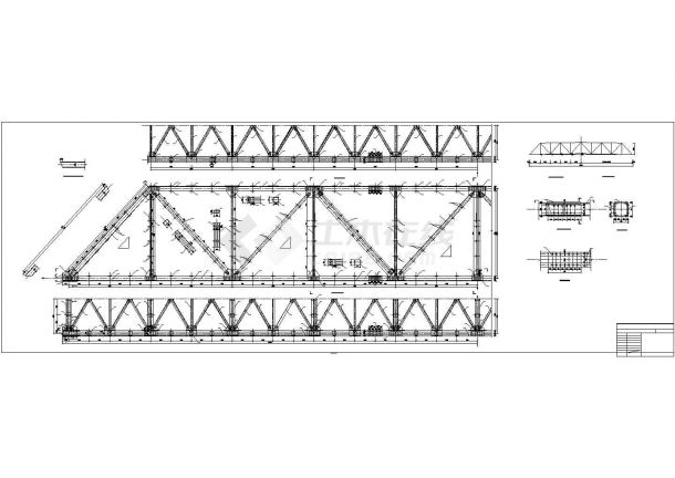 灰管桥50米钢桥结构图-图二