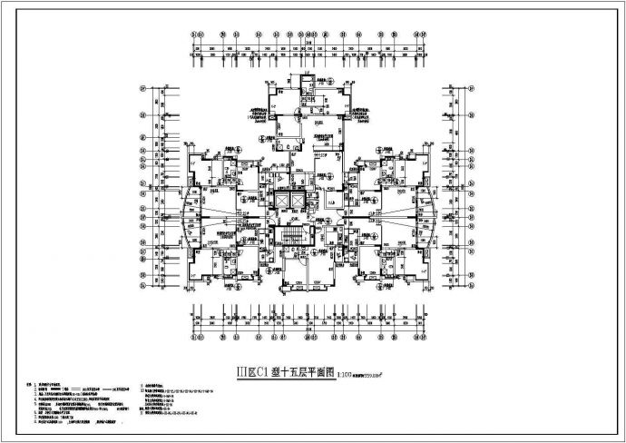 某地区某高层住宅楼建筑设计CAD图纸_图1