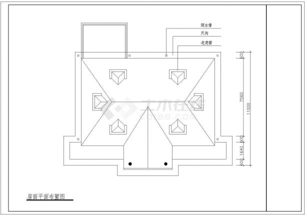 某地区某欧式别墅方案CAD建筑设计图纸-图一