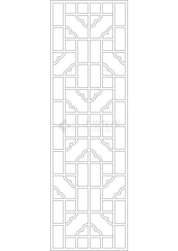 2017年最新建筑cad常用窗花类模块大全cad图块-图二