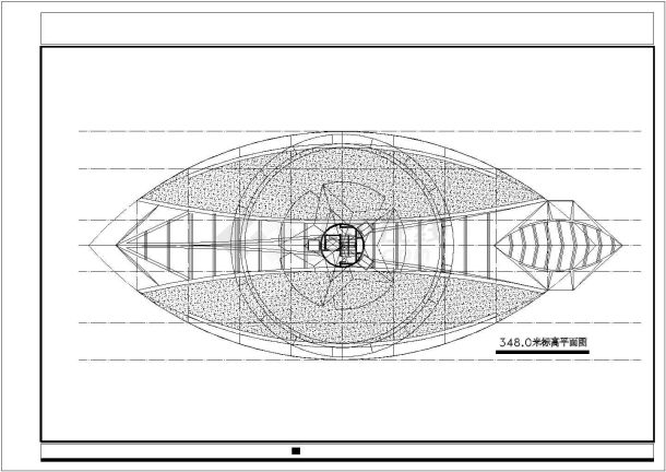某地详细的观光塔设计方案（标注详细）-图二