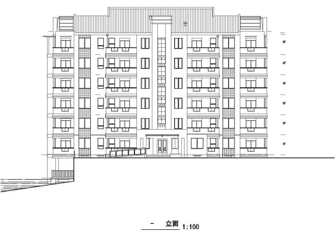 某地多层住宅楼建筑设计施工图（共10张）_图1