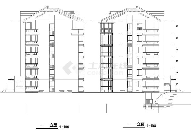 某地多层住宅楼建筑设计施工图（共10张）-图二