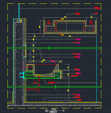 某地大型主卧卫生间CAD平面设计图-图二