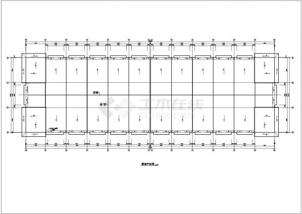 6160平方米厂房建筑施工图-图一