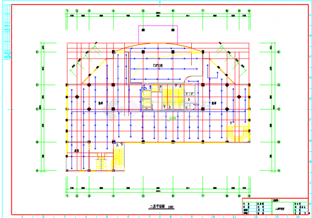 某地15层工业商场酒店给排水CAD平面设计图纸-图一