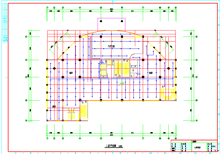 某地15层工业商场酒店给排水CAD平面设计图纸