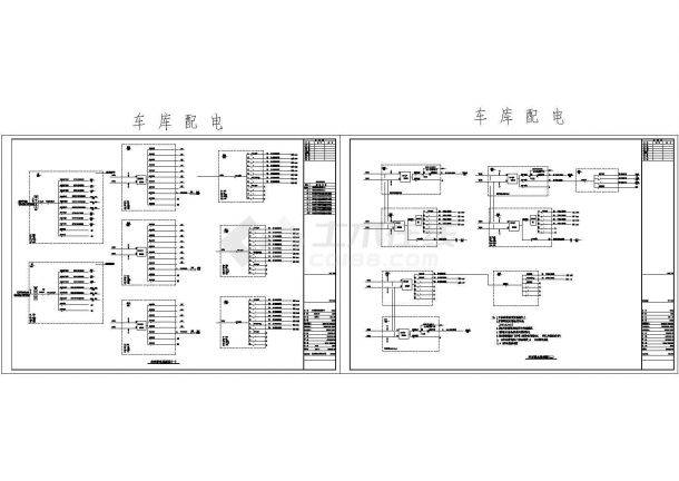 底下车库配电系统图设计-图一