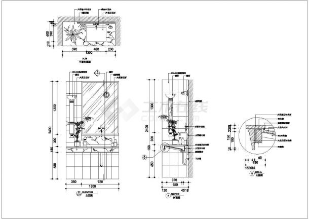居民户型经典装修设计CAD施工图-图一
