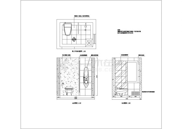 经典样板房精典家装施工CAD图纸-图二