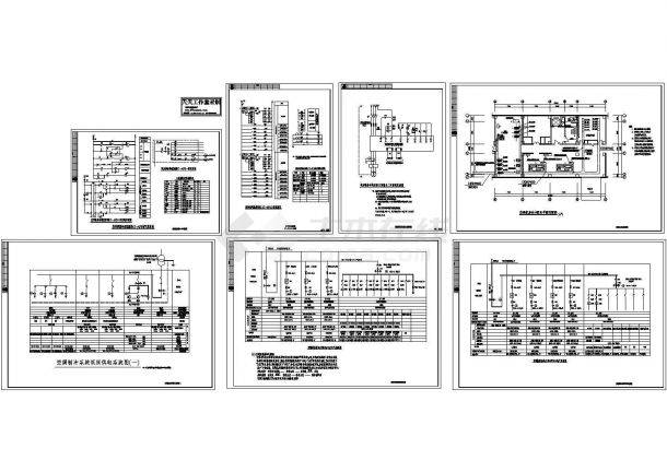 空调机房电气图纸设计-图一