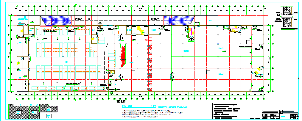带地下室商业大街防火分区建筑施工设计图