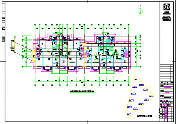 高层单元式住宅楼给排水系统设计CAD施工图-图二