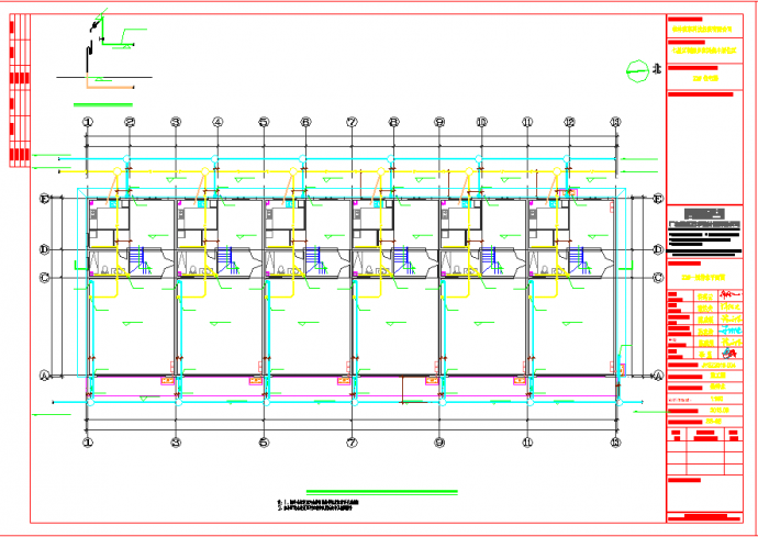 某地居住住宅楼多层给排水CAD施工设计图_图1