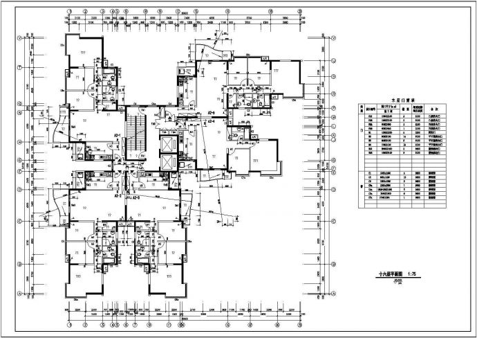 某高层住宅楼设计方案全套cad图纸_图1